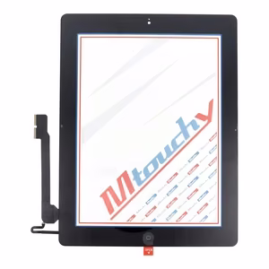 MUSTTBY skārienekrāns + aizmugurējā uzlīme + Home priekš iPAD 4 (melns)