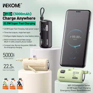 Внешний аккумулятор WK Design "WP-19 Companion" чёрный 5000mAh (22.5W)
