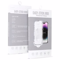 Rūdīts stikls pilna līme Easy-Stick kaste iPhone 13/13 PRO/14/16E melns