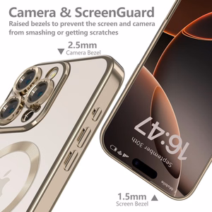 Tech-Protect MagFlex magnētiskais apvalks iPhone 16 Pro Max - zelta