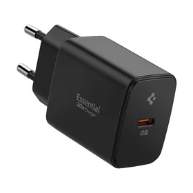 Spigen Essential EE201EU 1 porta 20W sienas lādētājs melns