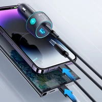 60W USB-C USB-A auto lādētājs Joyroom JR-CCN01 - melns