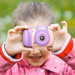 Digitālā bērnu kamera Hoco 2MP 2,4" Full HD DV201 rozā