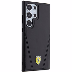 Ferrari Hot Stamp V Lines MagSafe чехол для Samsung Galaxy S24 Ultra - чёрный