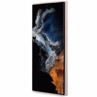 Guess 4G Collection Ādas Metāla Logotips Magnētiskais viedtālruņa apvalks Samsung Galaxy S24 Ultra - rozā