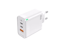 JELLICO sienas lādētājs C79 GaN PD 65W 2xUSB-C + 1xUSB QC3.0 Balts