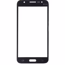 Outer Screen Glass Saderīgs ar Samsung J500 J5 Melns HQ
