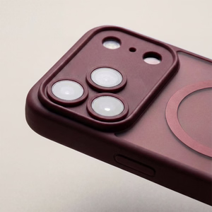 Mag Matt case for iPhone 16 Pro 6,3" maroon camera protection