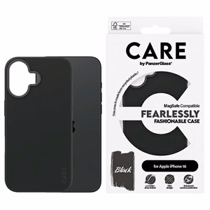 CARE by PanzerGlass Modes apvalks iPhone 16 6.1" melns/melns Magnētiskais 1377