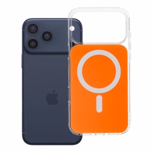 Aizsargvāciņš ierīcei iPhone 18 Pro Max / 17 Pro Max: Clear Fusion Mag Cover, saderīgs ar MagSafe, krāsa – Hermes oranža