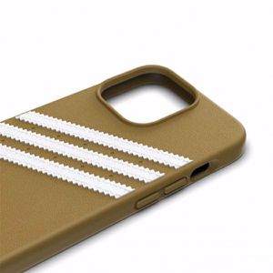 Adidas OR veidots viedtālruņa apvalks PU iPhone 13 Pro / iPhone 13 – bēšs un zelta