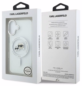 Karl Lagerfeld IML K&CH Heads Metal Frame MagSafe vāciņš Apple iPhone 17