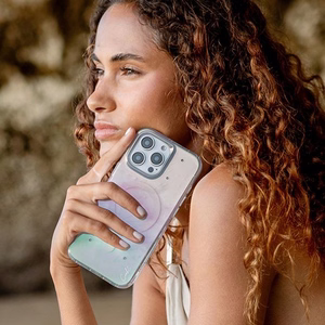 Uniq Coehl Celest Magnētiskais uzlādes viedtālruņa apvalks iPhone 16 Pro Max - varavīksnes