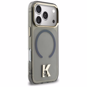 Karl Lagerfeld IML K Head Logo MagSafe чехол для iPhone 17 Pro чёрный