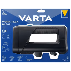 VARTA Flashlight LED Rechargeable Work Flex BLR30R 550lm 18684