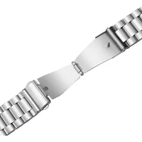 Puro METAL Nerūsējošā tērauda Samsung Galaxy Watch 4 / 4 Classic / 5 / 5 Pro / 6 / 6 Classic sudraba siksna