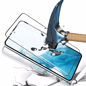 Tel Protect Full Glue 6D Tempered Glass for SAMSUNG GALAXY S22/S23 BLACK (with fingerprint unlock)