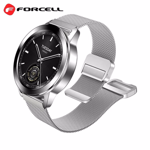 FORCELL F-DESIGN FS11 magnētiskā nerūsējošā tērauda siksniņa SAMSUNG pulkstenim 20 mm sudraba