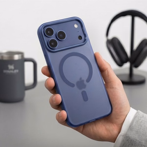Tech-Protect MagZero MagSafe maciņš modelim iPhone 17 Pro Max / 18 Pro Max – matēts tumši zils