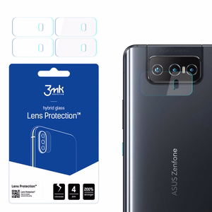 hibrīda stikls 3MK FLEXIBLE GLASS LENS ASUS ZENFON 8 FLIP 5G kamerai 4 gab..