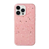 Uniq Coehl Terrazzo viedtālruņa apvalks iPhone 14 Pro - rozā