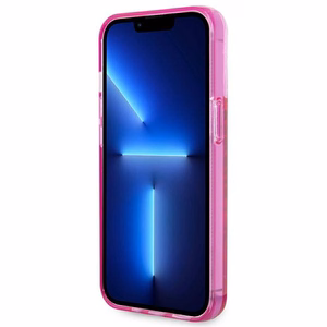 Karl Lagerfeld Liquid Glitter Elong viedtālruņa apvalks iPhone 14 Pro - rozā