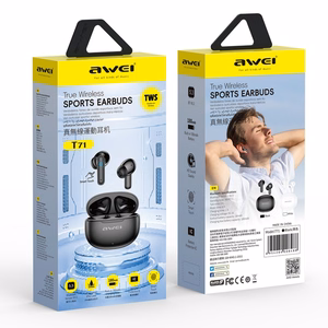 Wireless headphones Awei T71 black