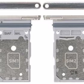 SIM kartes turētājs Samsung S911/S916 S23/S23 Plus Dual Krēmkrāsa oriģināls (servisa komplekts)