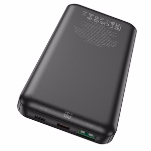 Portatīvais lādētājs (m) Hoco 10000 mAh QC3.0 PD 3A 20W J102 melns