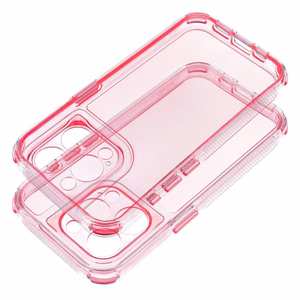 Matrix caurspīdīgs vāks iPhone 15 pūdera rozā