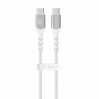Blavec Cable Raptor - C tipa kabelis ar C tipa oploti - PD 60W 3A 2 metri Apple CarPlay/Android Auto (CRA-CC3WS20), balts-sudrabots