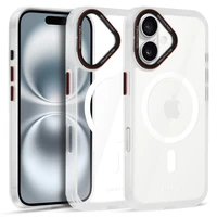 Liavec Hybrid Magnētiskais caurspīdīgs viedtālruņa apvalks Iphone 16