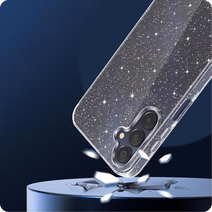 Tech-Protect FlexAir Viedtālruņa apvalks Samsung Galaxy S25 - Caurspīdīgs-mirdzošs
