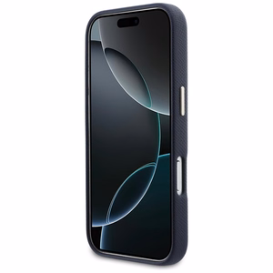 Guess HC PU FW RESIN LOGO BLUE futrālis iPhone 17 Pro 6,3"