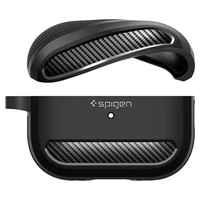 Spigen Rugged Armor viedtālruņa apvalks Apple AirPods Pro 1 / 2 - matēts melns