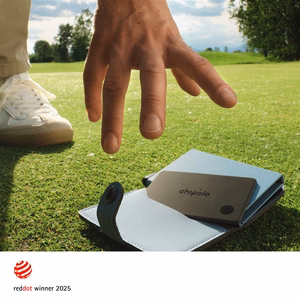 Chipolo CARD – Wireless Rechargeable Slim Bluetooth Tracker for iOS & Android, Charcoal
