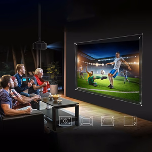 Yaber K3 Pro LCD FullHD 1080p Multimedia Projector with JBL Speakers and Subwoofer - Black