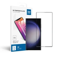 Aizsargstikls Blue Star - SAMSUNG Galaxy S23 Ultra pilna seja (pilna līme/saderīgs ar apvalku) - melns Aizsargstikls Blue Star