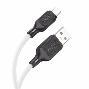 Kabelis USB-A uz Micro USB Hoco 2,4A 1 m X90 balts