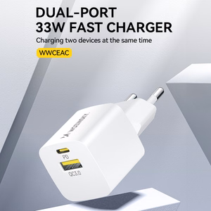 Wozinsky WWCEAC GaN USB-A USB-C 33W сетевое зарядное устройство - белое