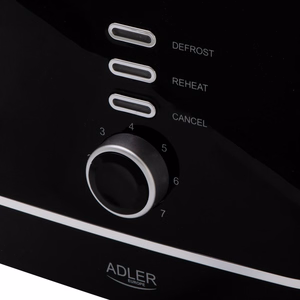 Adler AD 3224b tosteris ar restīti, 7 grauzdēšanas līmeņi, melns