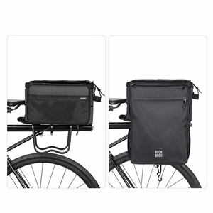 Rockbros A30 ROAD TO SKY saliekama 15–30 l velosipēda bagāžnieka soma – melna