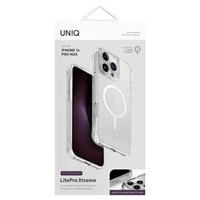 Uniq LifePro Xtreme Magnētiskais Uzlādes viedtālruņa apvalks iPhone 16 Pro Max - Caurspīdīgs
