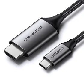 Kabelis Ugreen MM142 USB-C uz HDMI 1,5 m melns