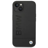 Viedtālruņa apvalks BMW BMHMP14MSLBLBK iPhone 14 Plus 6.7 "melns / melna cietais apvalks Silikona Paraksta Logotips Magnētiskais