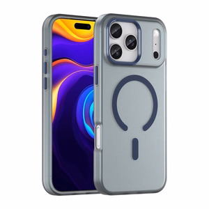 Чехол Magnetic Abrasive для iPhone 17 Pro Max совместимый с MagSafe - матовый синий