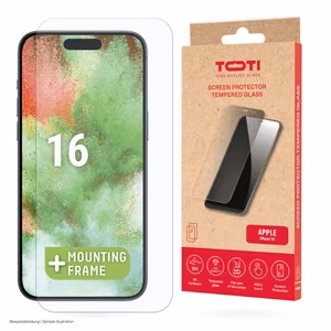 Rūdīts stikls 2D ekrāna aizsargs pilnam virsmai priekš iPhone 16/15 Pro/15, caurspīdīgs