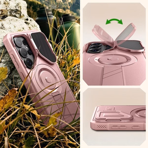 Tech-Protect Kevlar MagSafe 2-komplekts maciņš Samsung Galaxy S26 Ultra - rozā