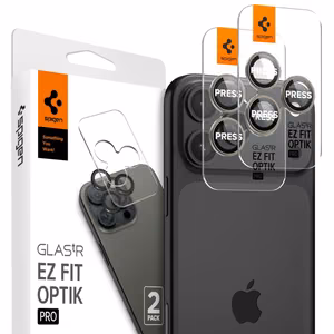 Spigen Optik.tR EZ Fit kameras aizsargs iPhone 14 Pro / Pro Max / 15 Pro / Pro Max – dabīgais titāns, 2 gab.
