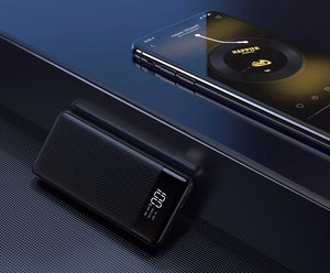 VEGER portatīvais lādētājs 10000 mAh L11 (W1087) melna